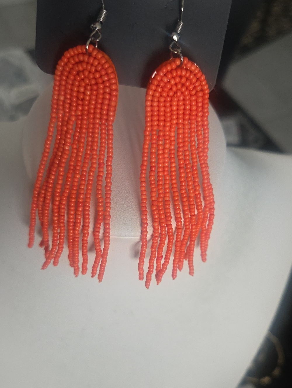 Paparazzi Right As Rainbow Orange Earrings NWT